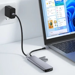 Wiwu A731HC USB To Type-c Dönüştürücü (Gri) NT-98855