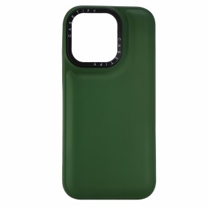 Nettech Apple iPhone 13 Uyumlu Casetify Buff Seri Arka Koruma Kılıf (Yeşil) NT-98202