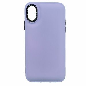 Nettech Apple iPhone X Uyumlu Casetify Buff Seri Arka Koruma Kılıf (Lila) NT-98191