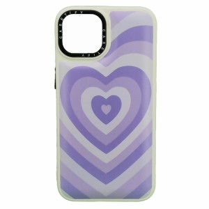 Nettech Apple iPhone 13 Uyumlu Kalpli Casetify Seri Arka Koruma Kılıf (Mor) NT-98310