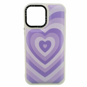 Nettech Apple iPhone 14 Pro Max Uyumlu Kalpli Casetify Seri Arka Koruma Kılıf (Mor) NT-98330