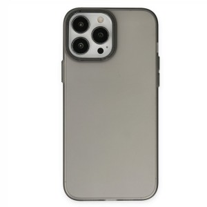 Nettech Apple iPhone 13 Pro Uyumlu Metal Kamera Çerçeveli Arka Koruma Kılıf (Siyah) NT-97960