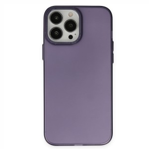 Nettech Apple iPhone 13 Pro Uyumlu Metal Kamera Çerçeveli Arka Koruma Kılıf (Mor) NT-97959