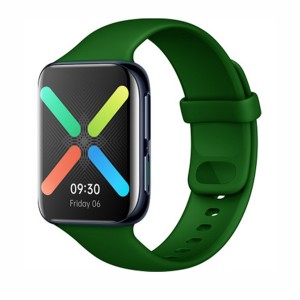Nettech Oppo Watch 46 mm Uyumlu Silikon Kordon (Yeşil) NT-96824