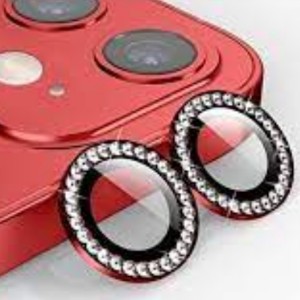Nettech Apple iPhone 11 Uyumlu Diamond Taşlı Model Kamera Cam Koruyucu (Kırmızı) NT-98913