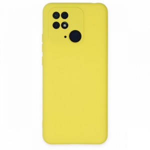 Nettech Xiaomi Redmi 10C Uyumlu Nano Arka Koruma Kılıf (Sarı) NT-98944