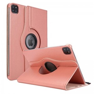Nettech Apple ipad Pro 12.9 inç 4.Nesil Uyumlu 360 Kapaklı Kılıf (Rose Gold) NT-99009