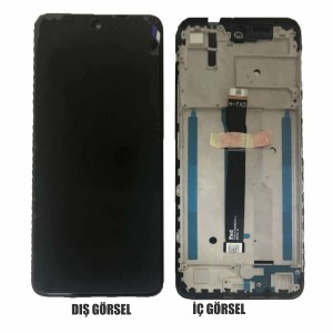 Teknonet General Mobile GM21 Uyumlu Org Lcd+Dokunmatik+Çıtalı (Siyah) NT-98764