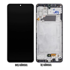 Teknonet Samsung Galaxy A32 Uyumlu Org Lcd+Dokunmatik+Çıtalı (Mavi) NT-98538