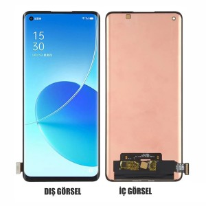 Teknonet Oppo Reno 6 pro Uyumlu Org Lcd+Dokunmatik (Siyah) NT-96454