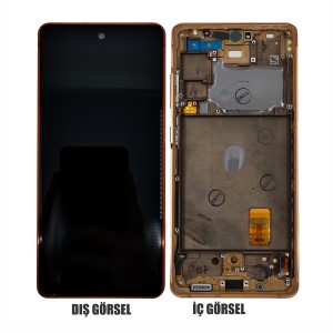 Teknonet Samsung Galaxy S20 FE Uyumlu Org Lcd+Dokunmatik+Çıtalı (Rose Gold) NT-94769