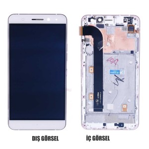 Teknonet General Mobile GM5 Plus Uyumlu Org Lcd+Dokunmatik+Çıtalı (Rose Gold) NT-93039