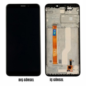 Teknonet Casper Via G1 Plus Uyumlu Org Lcd+Dokunmatik+Çıtalı (Siyah) NT-84297