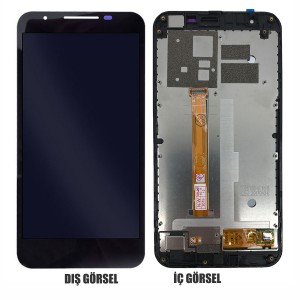 Teknonet Vestel Venüs V3 5530 Uyumlu Org Lcd+Dokunmatik+Çıtalı (Siyah) NT-83479