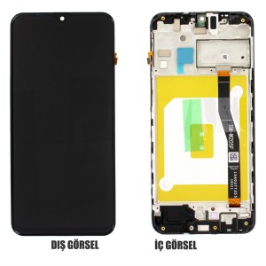 Teknonet Samsung Galaxy M20 Uyumlu Org Lcd+Dokunmatik+Çıtalı (Siyah) VR-20645