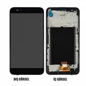 Teknonet LG K20 Uyumlu Org Lcd+Dokunmatik+Çıtalı (Siyah) VR-19876