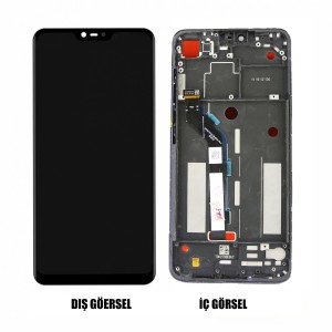Teknonet Xiaomi Mi 8 Lite Uyumlu Org Lcd+Dokunmatik+Çıtalı (Siyah) VR-16176