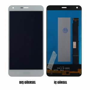 Teknonet Vestel Venüs V4 Uyumlu Org Lcd+Dokunmatik+Çıtalı (Beyaz) VR-15529