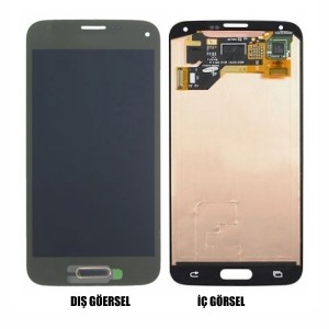 Teknonet Samsung Galaxy G800 S5 Mini Uyumlu Revize Lcd+Dokunmatik (Siyah) VR-15466