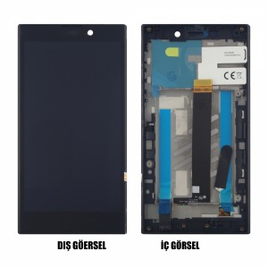 Teknonet Sony Xperia L2 Uyumlu Org Lcd+Dokunmatik+Çıtalı (Siyah) VR-12218