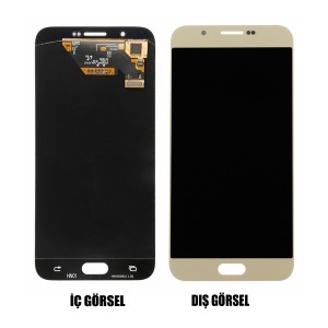 Teknonet Samsung Galaxy A8 Uyumlu Oled Lcd+Dokunmatik (Gold) VR-12188