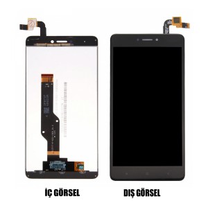 Teknonet Xiaomi Redmi Note 4X Uyumlu Org Lcd+Dokunmatik (Siyah) VR-9613