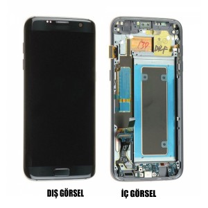 Teknonet Samsung Galaxy G935 S7 Edge Uyumlu Revize Lcd+Dokunmatik (Siyah) VR-9729