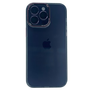 Nettech Apple iPhone 13 Pro Uyumlu Mika Renkli Kenar Seri Arka Koruma Kılıf (Siyah) NT-99032