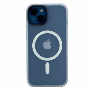 Nettech Apple iPhone 14 Uyumlu Icesand Airbag Magsafe Seri Arka Koruma Kılıf (Beyaz) NT-98963
