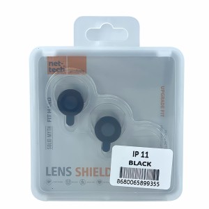 Nettech Apple iPhone 11 Uyumlu Damla Model 2in Kamera Cam Koruyucu (Siyah) NT-90092