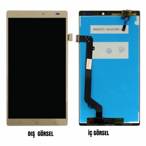 Teknonet Lenovo Vibe K4 Note A7010 Uyumlu Org Lcd+Dokunmatik (Gold) VR-2799