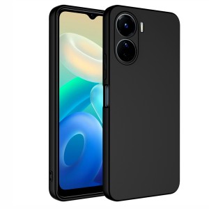 Nettech Vivo Y16 Uyumlu Trend Seri Arka Koruma Kılıf (Siyah) NT-99589