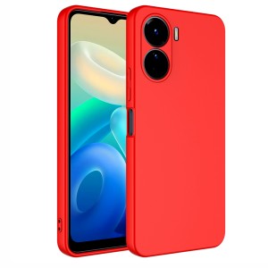 Nettech Vivo Y16 Uyumlu Trend Seri Arka Koruma Kılıf (Kırmızı) NT-99593