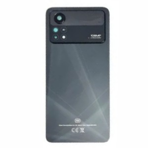 Teknonet Xiaomi Poco X4 Pro 5G Uyumlu Batarya Kapağı (Siyah) NT-100278
