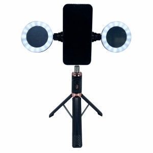 Nettech JC-16H Uzaktan Kumandalı Rİng Light Selfie Çubuk (Beyaz-Pembe) NT-100284