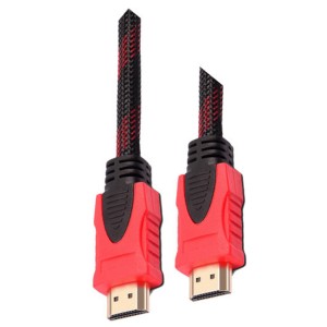 Hadron HDX2002 İp Örgü 500 Cm Hdmi Kablo (Kırmızı) NT-92251