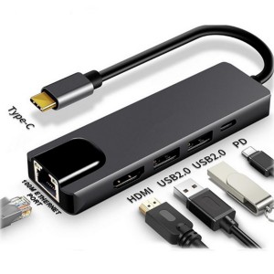 Hadron HDX7791 USB + Hdmi + PD To Type-C Dönüştürücü NT-98374