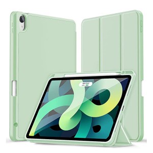 Nettech Apple iPad Air 4.Nesil 10.9 inch Uyumlu Premium Smart 360 Kalem Yuvalı Kapaklı Kılıf (Yeşil) NT-100361