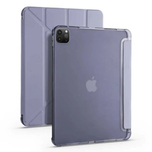 Nettech Apple iPad Pro 12.9 inc 2020 Uyumlu Flip Prizma Seri Kapaklı Kılıf (Lila) NT-100378