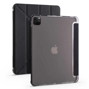 Nettech Apple iPad Pro 12.9 inc 2020 Uyumlu Flip Prizma Seri Kapaklı Kılıf (Siyah) NT-100376