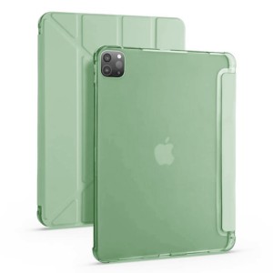 Nettech Apple iPad Pro 12.9 inc 2020 Uyumlu Flip Prizma Seri Kapaklı Kılıf (Yeşil) NT-100375