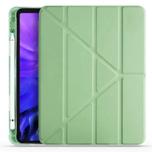 Nettech Apple iPad Pro 12.9 inc 2020 Uyumlu Flip Prizma Seri Kapaklı Kılıf (Yeşil) NT-100375