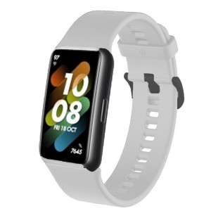 Nettech Huawei Watch Fit Uyumlu Silikon Kordon (Beyaz) NT-96820
