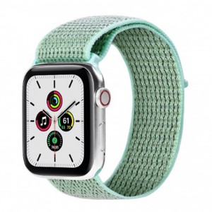 Nettech Apple Watch Seri 44/42 mm Uyumlu İp Örgülü Kordon (Yeşil) NT-91390