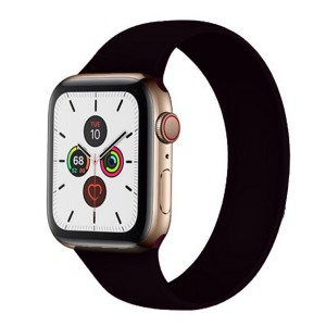 Nettech Apple Watch Seri 42/44 mm Uyumlu Silikon Kordon (Siyah) NT-91406