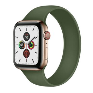 Nettech Apple Watch Seri 42/44 mm Uyumlu Silikon Kordon (Yeşil) NT-91411