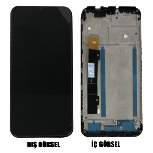 Teknonet General Mobile GM22 Plus Uyumlu Org Lcd+Dokunmatik+Çıtalı (Siyah) NT-98874