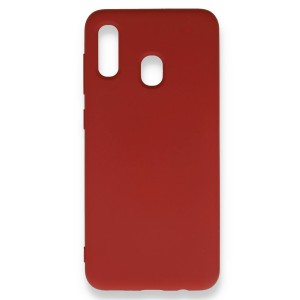 Nettech Samsung Galaxy A30 Uyumlu Platin Kamera Kızaklı Arka Koruma Kılıf (Kırmızı) NT-86754