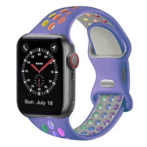 Nettech Apple Watch Seri 42/44 mm Uyumlu Silikon Kordon (Mor) NT-79667