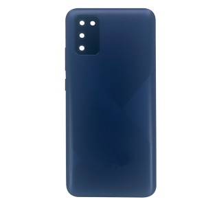 Teknonet Samsung Galaxy A02S Uyumlu Kamera Camlı Batarya Kapağı (Lacivert) NT-100408